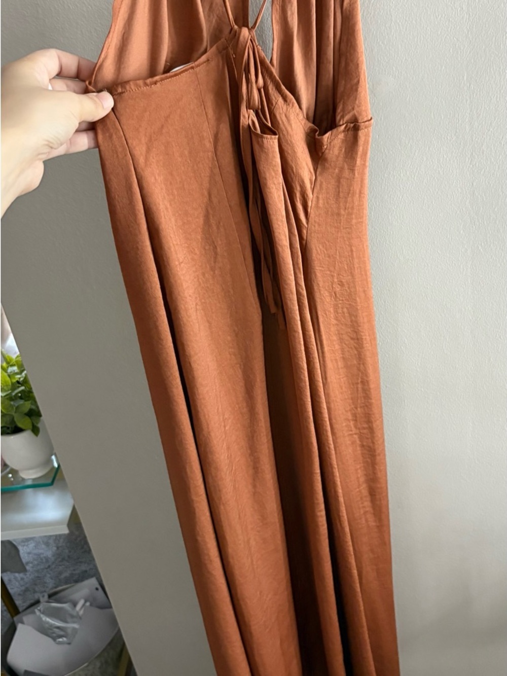 Cupshe - Caramel Slip Dress - Picture 4 of 4